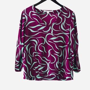 Diane Von Furstenberg Silk Blouse Size 6